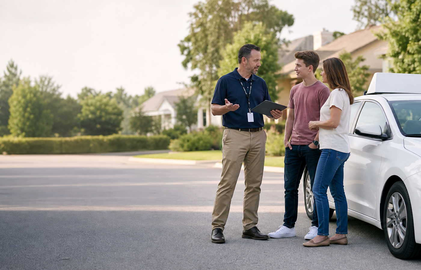Modern Teen Driving School website preview for Upper Arlington driving school enrollment