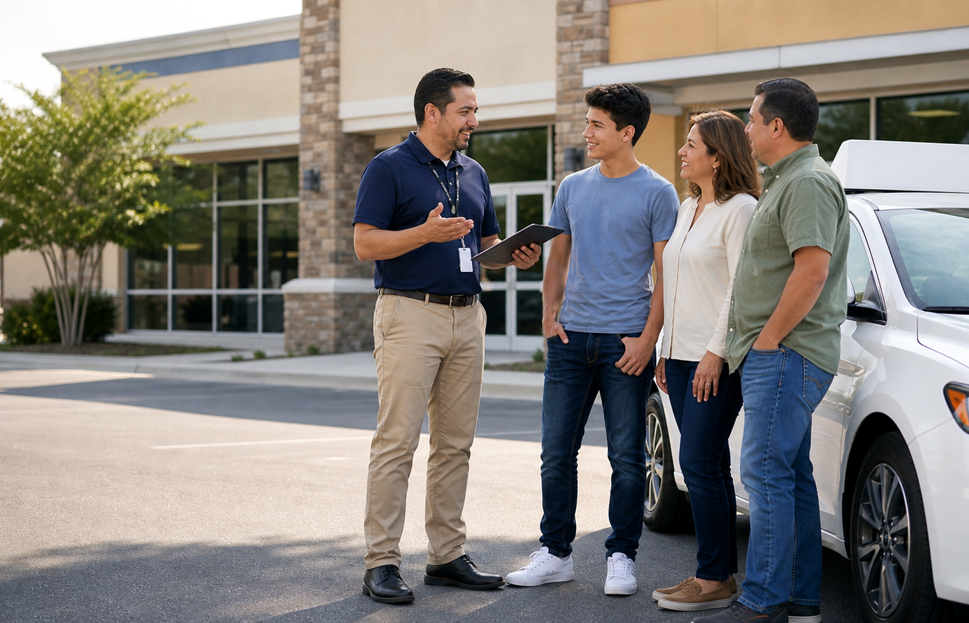 Spanish-Friendly Driving School website preview for Stone Oak driving school enrollment